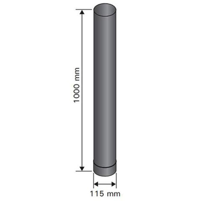 Harvia Wood Burning Sauna Stove Smoke Pipe Stainless Steel