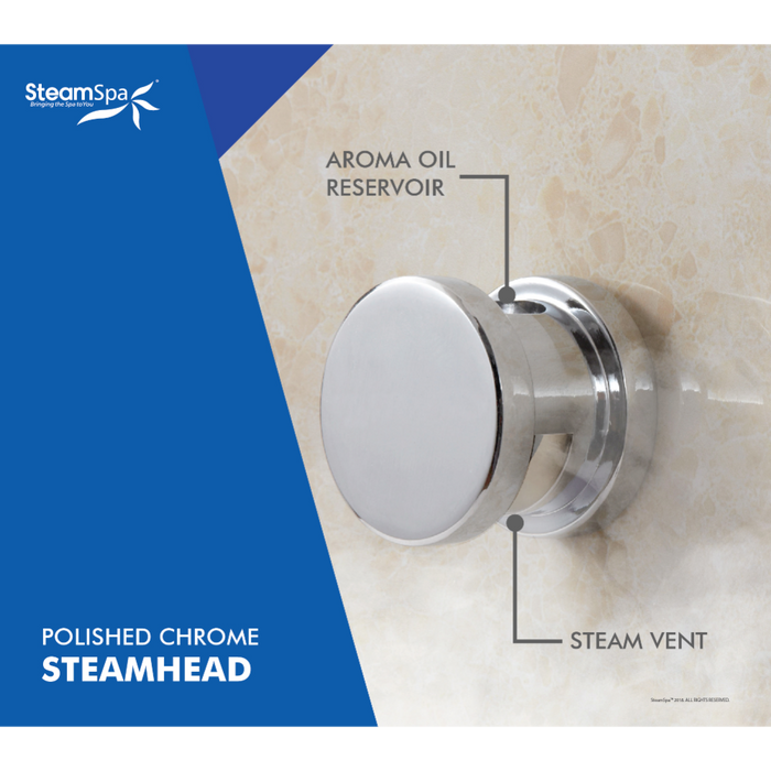 SteamSpa Indulgence 9 KW QuickStart Acu-Steam Bath Generator Package with Built-in Auto Drain