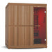 infrared sauna for home in a corner right view in white background
