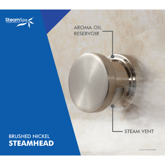 SteamSpa Indulgence 9 KW QuickStart Acu-Steam Bath Generator Package with Built-in Auto Drain