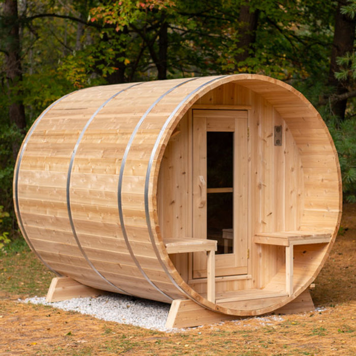 Dundalk Leisure Craft Outdoor Barrel Sauna CT Serenity