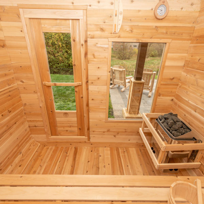 leisure craft sauna top view of interiror