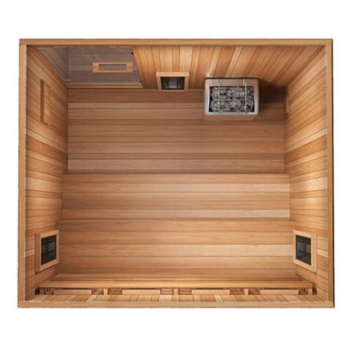 low emf sauna top view