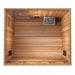 low emf sauna top view