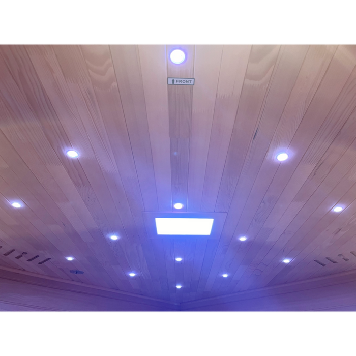 SteamSpa Infrared Home Sauna Hemlock Wooden Indoor 5 Person Infrared Sauna Spa