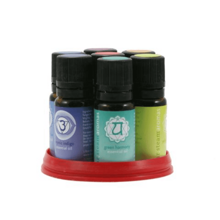 Mr. Steam Chakra Aroma Essential Oil 7 Pack 10ml Bottles