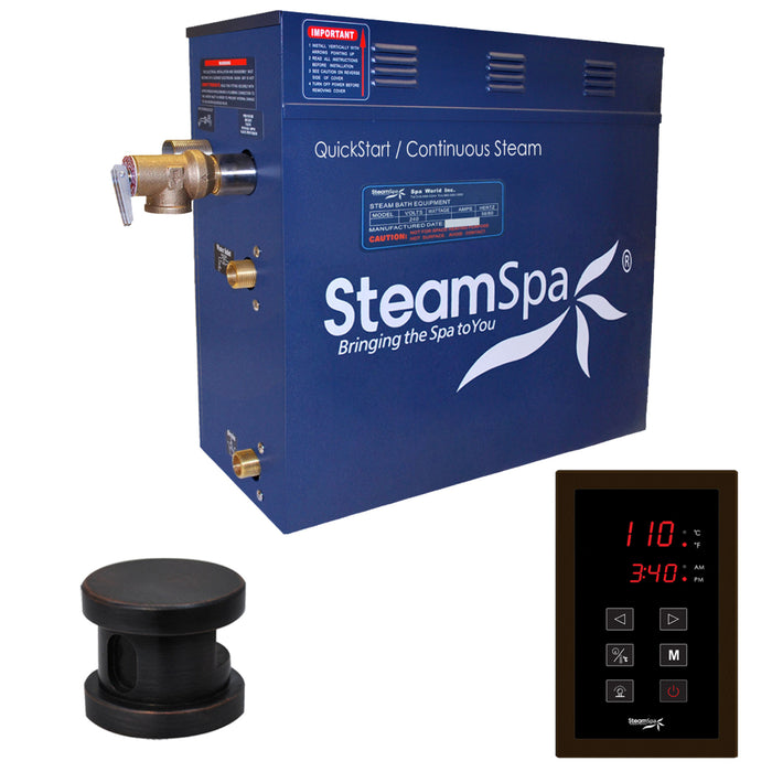SteamSpa Oasis 7.5kW QuickStart Acu-Steam Bath Generator Package