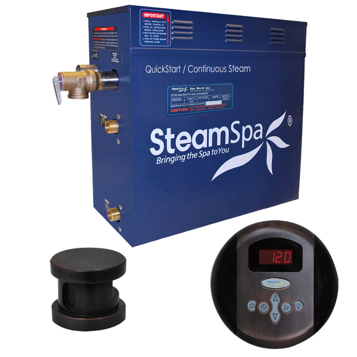 SteamSpa Oasis 7.5kW QuickStart Acu-Steam Bath Generator Package