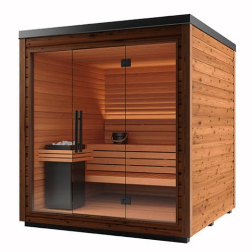 outdoor sauna kits in white background