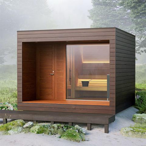 outdoor sauna kits at the outside