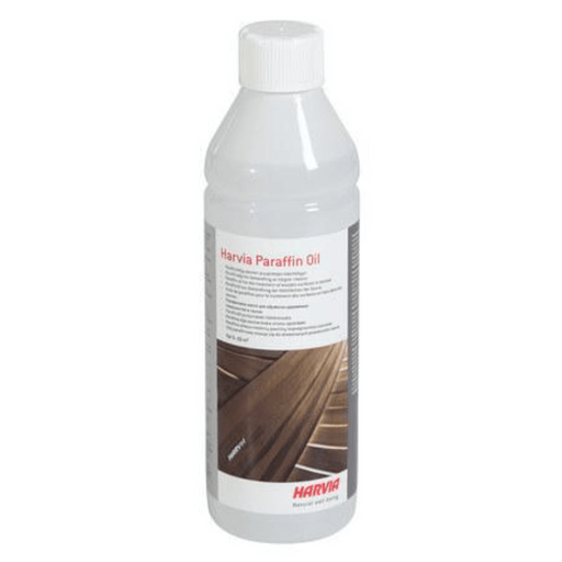 paraffin oil for sauna in white background