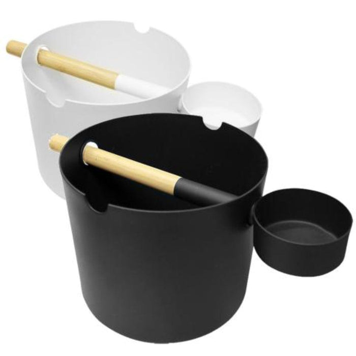Kolo Sauna Bucket Ladle Set Bamboo Aluminum 1Gal