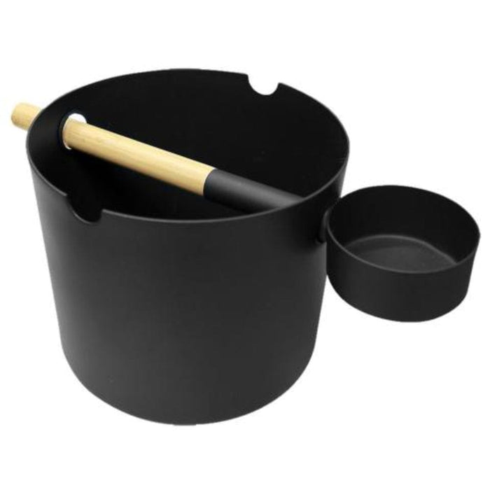 Kolo Sauna Bucket Ladle Set Bamboo Aluminum 1Gal