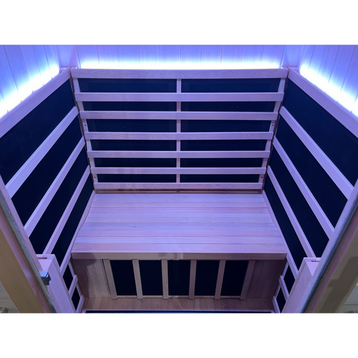 SteamSpa Infrared Home Sauna Hemlock Wooden Indoor 1-2 Person Infrared Sauna Spa