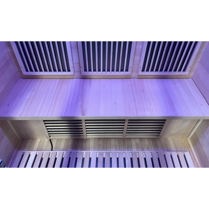SteamSpa Infrared Home Sauna Hemlock Wooden Indoor 3 Person Infrared Sauna Spa