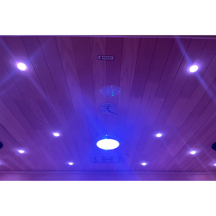 SteamSpa Infrared Home Sauna Hemlock Wooden Indoor 3 Person Infrared Sauna Spa