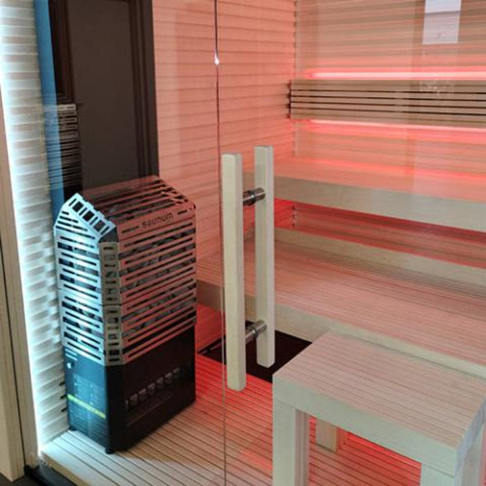 sauna heater 240v 1ph corner view