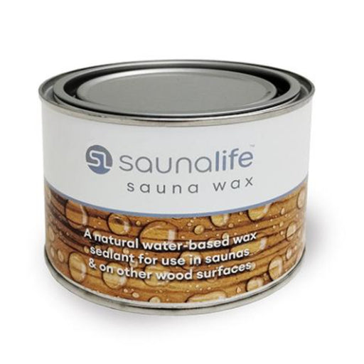 saunalife sauna wood wax clear 15.2oz in white background