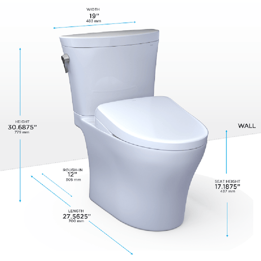 toto bidet seat with different measurement