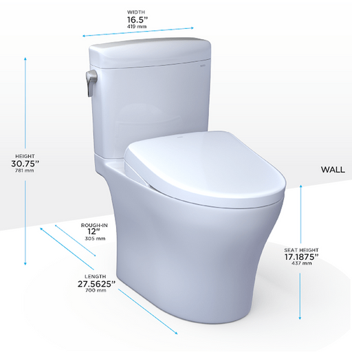 toto bidet seat with different measurements