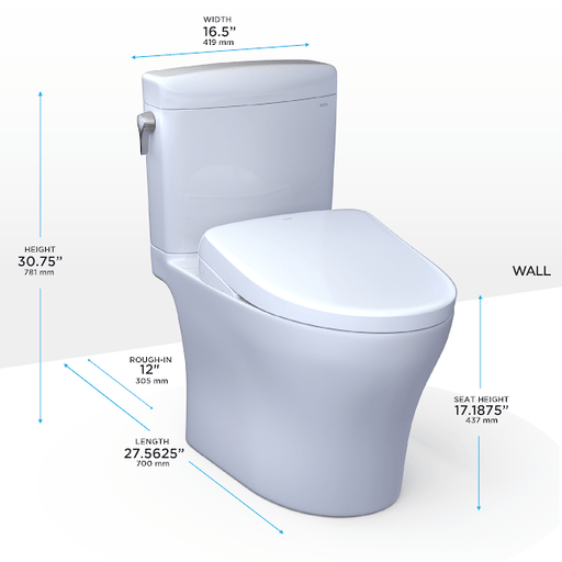 toto bidet seat with varietes of measurements