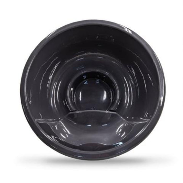 wood fired tub in white background