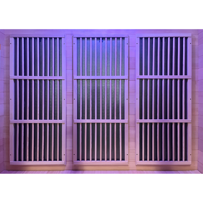 SteamSpa Infrared Home Sauna Hemlock Wooden Indoor 3 Person Infrared Sauna Spa